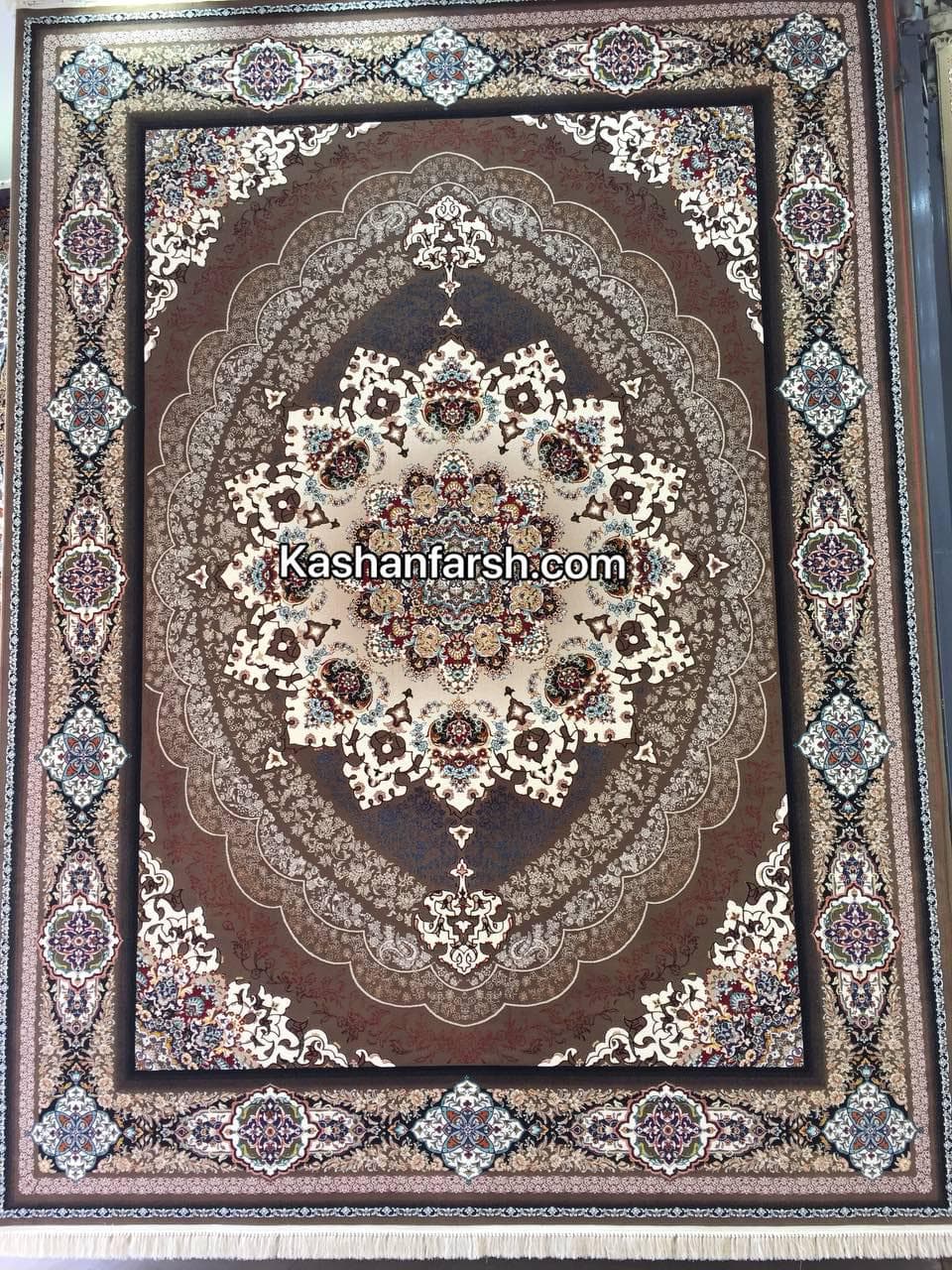 تصویر فرش فرش ماشینی کاشان طرح راز 700 شانه — نمای 1
