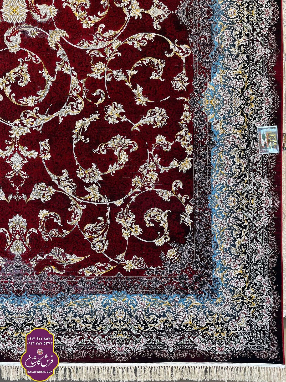 تصویر فرش ماشینی طرح دانژه لاکی خلیج 1200 شانه — نمای 1