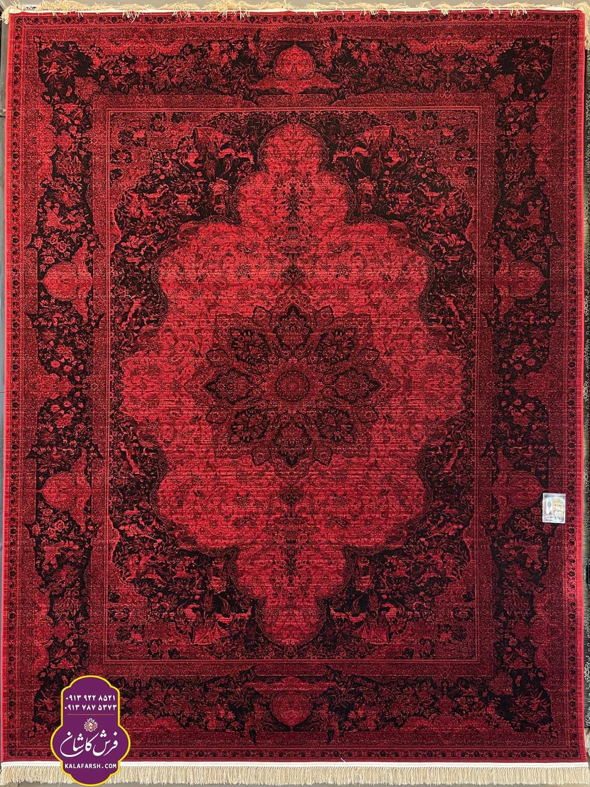 فرش ماشینی طرح جیران لاکی خلیج 1200 شانه