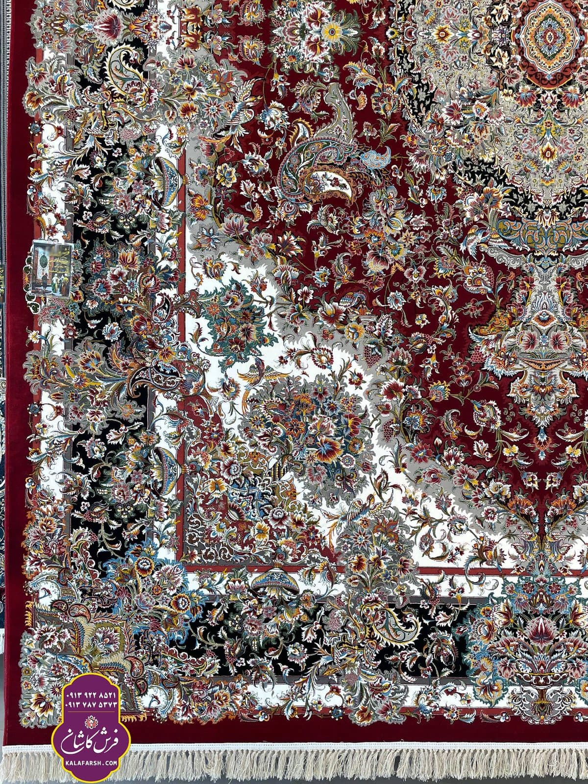 تصویر فرش ماشینی طرح صبا لاکی خلیج 1200 شانه — نمای 1