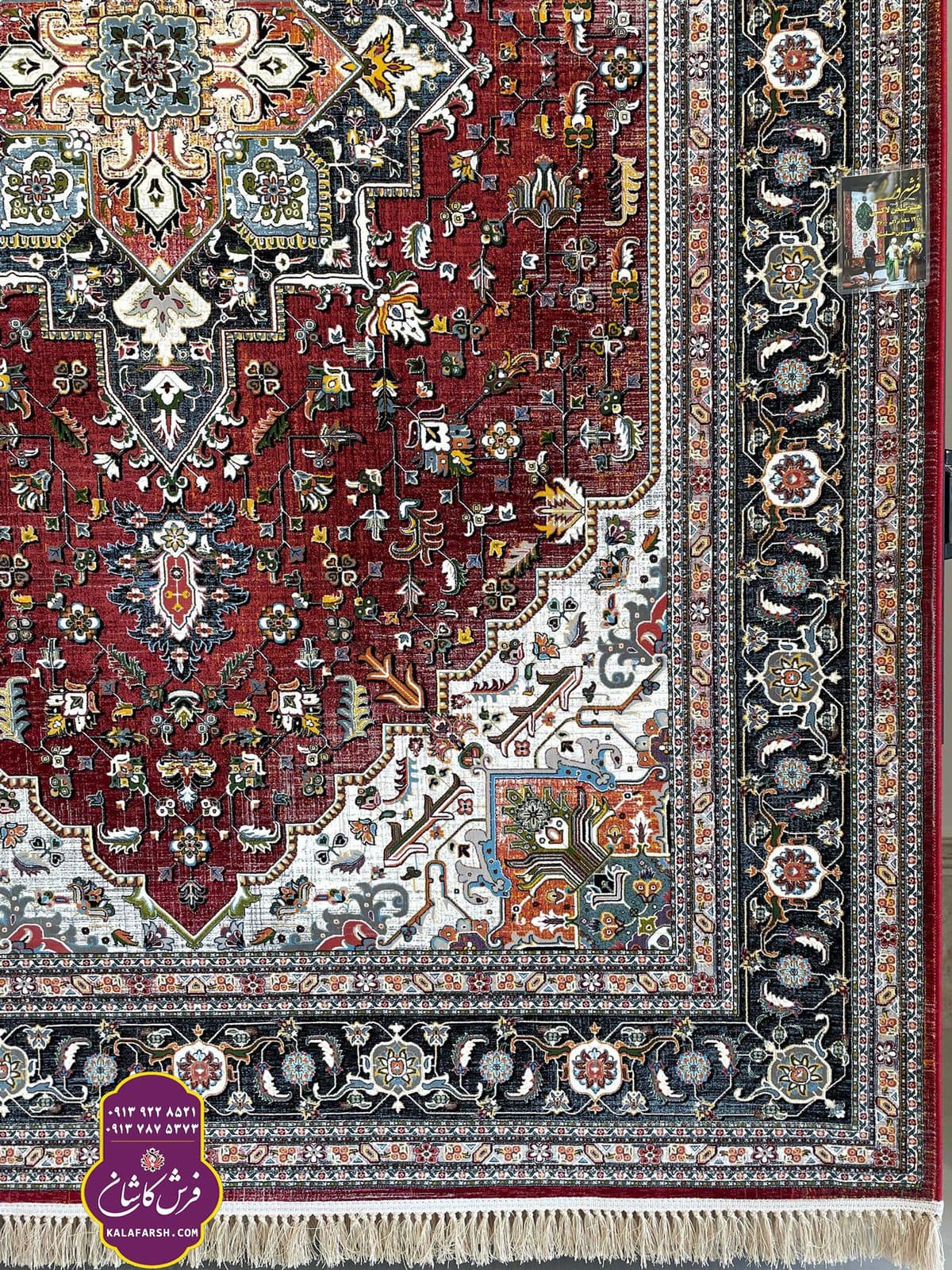 تصویر فرش ماشینی طرح هریس لاکی خلیج 1200 شانه — نمای 1