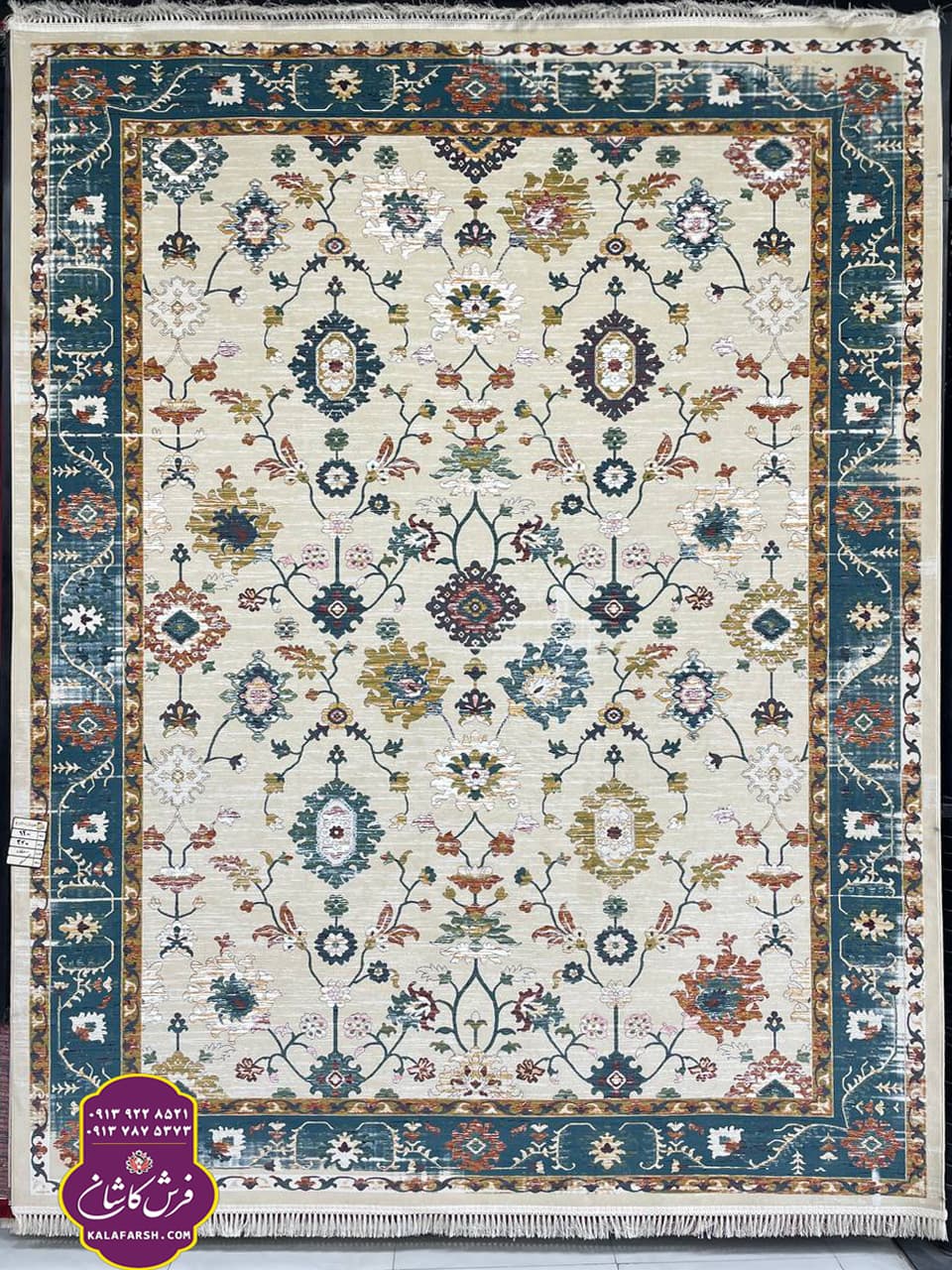 تصویر فرش سلطان کرم 1200 شانه گل برجسته — نمای 1