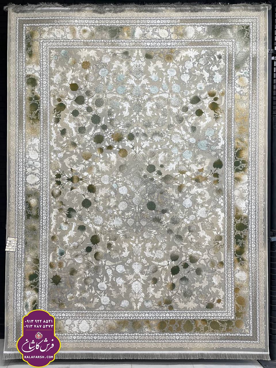 تصویر فرش کد2030 سیلور 1200 شانه گل برجسته — نمای 1