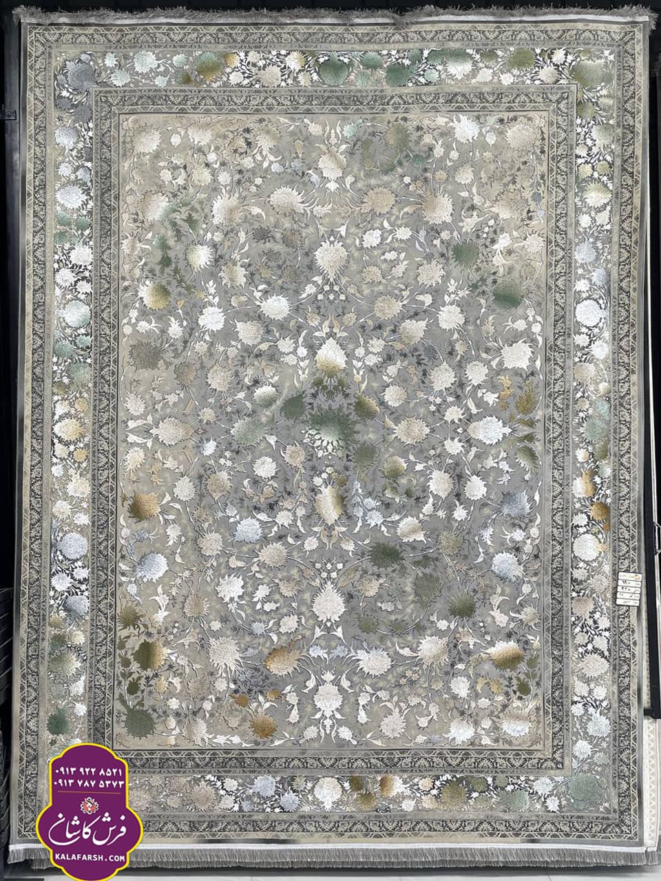 تصویر فرش کد2070 سیلور 1200 شانه گل برجسته — نمای 1