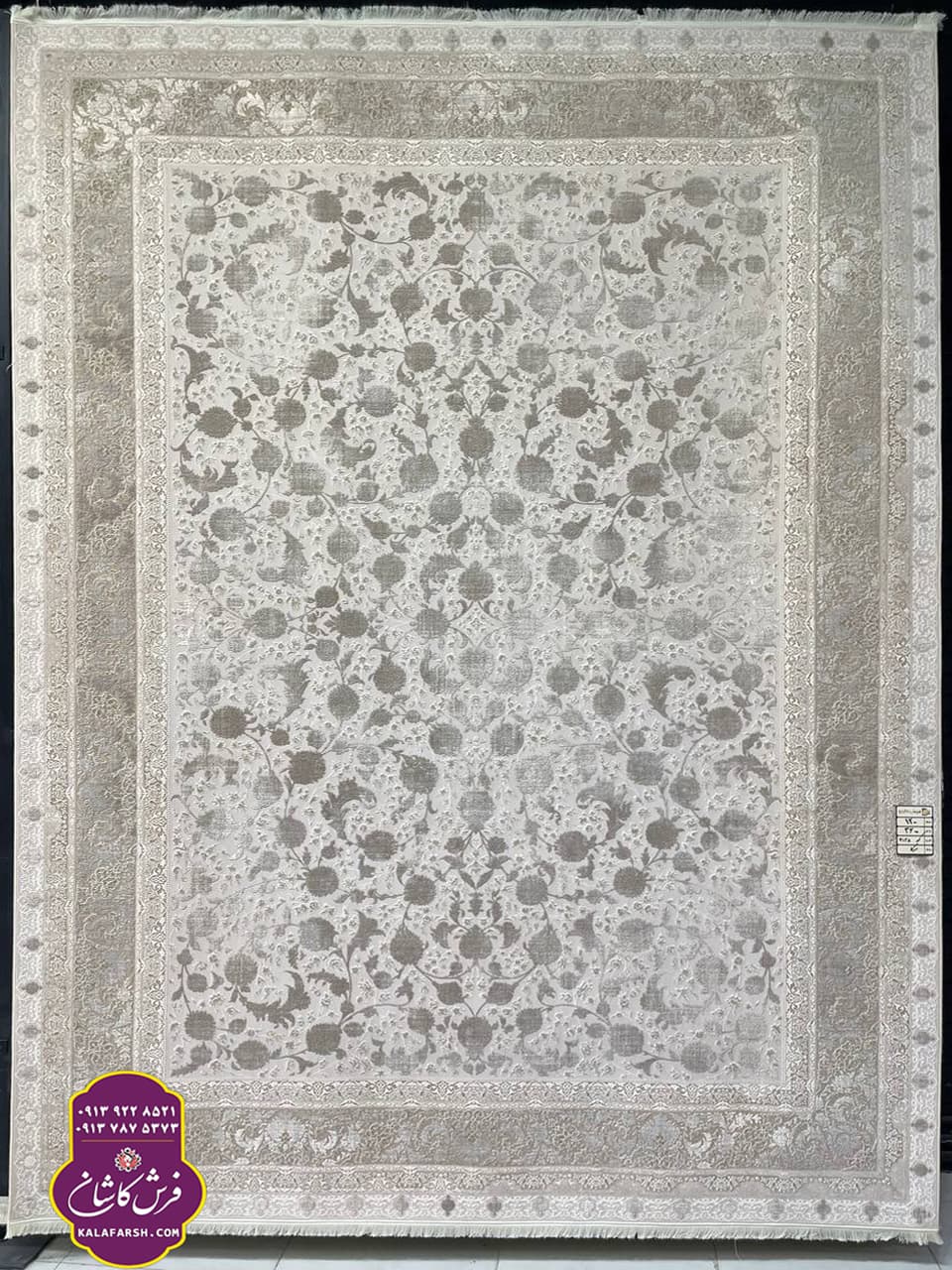 تصویر فرش کد3135 موکا 1200 شانه گل برجسته — نمای 1