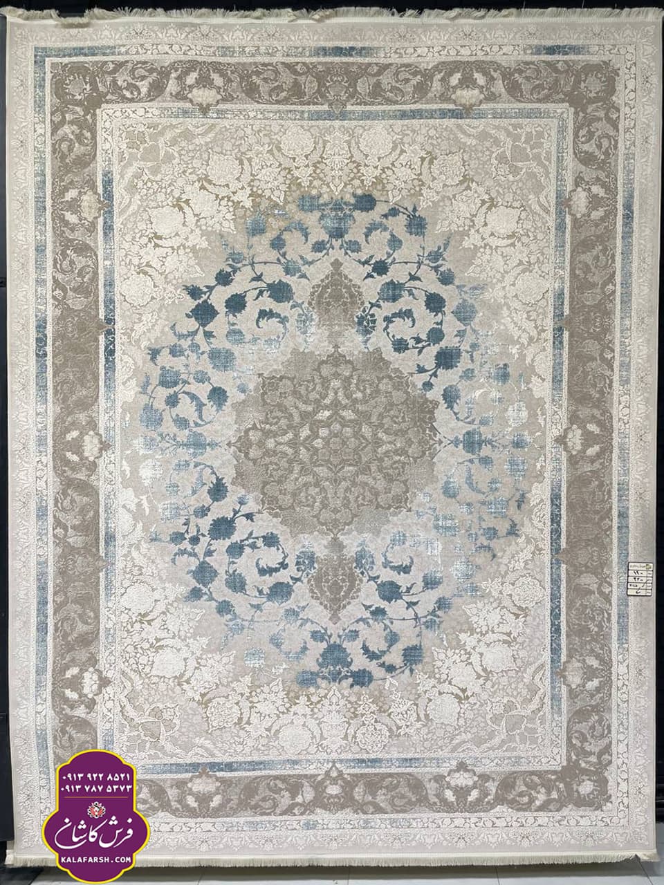 تصویر فرش کد3145 موکا 1200 شانه گل برجسته — نمای 1