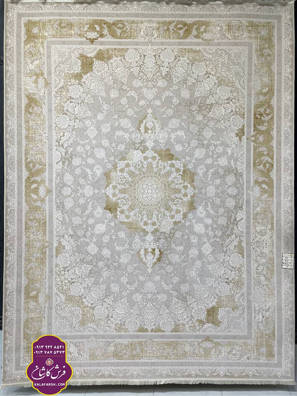 تصویر فرش کد3155 موکا 1200 شانه گل برجسته — نمای 1