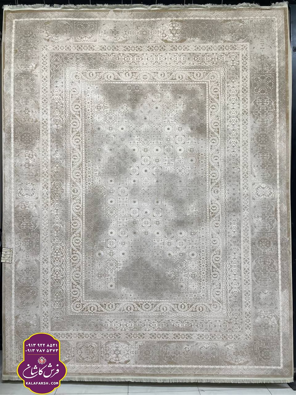 تصویر فرش کد3220 موکا 1200 شانه گل برجسته — نمای 1