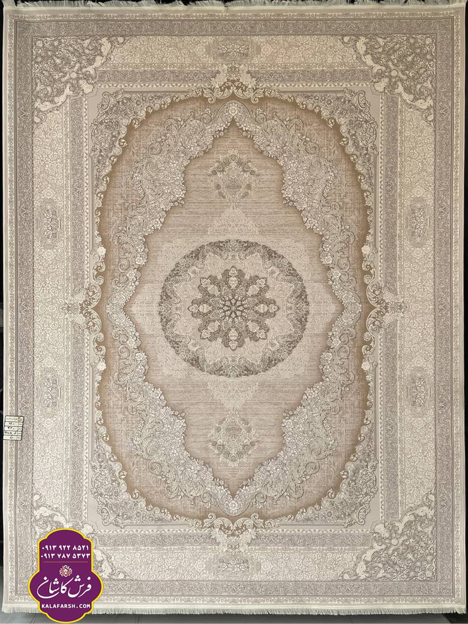 تصویر فرش کد3245 موکا 1200 شانه گل برجسته — نمای 1