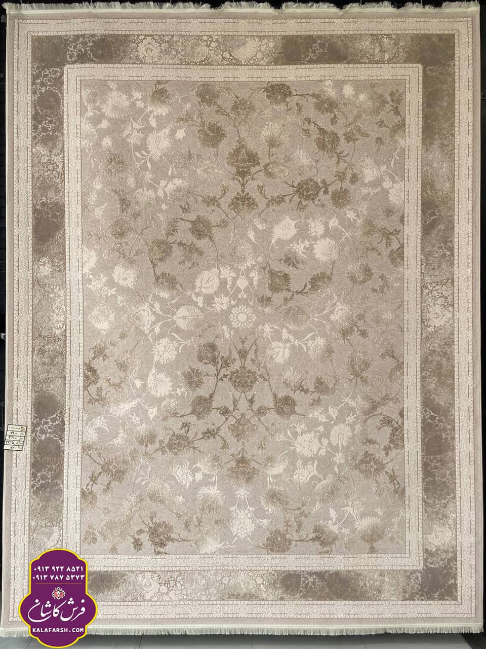 تصویر فرش کد3325 موکا 1200 شانه گل برجسته — نمای 1