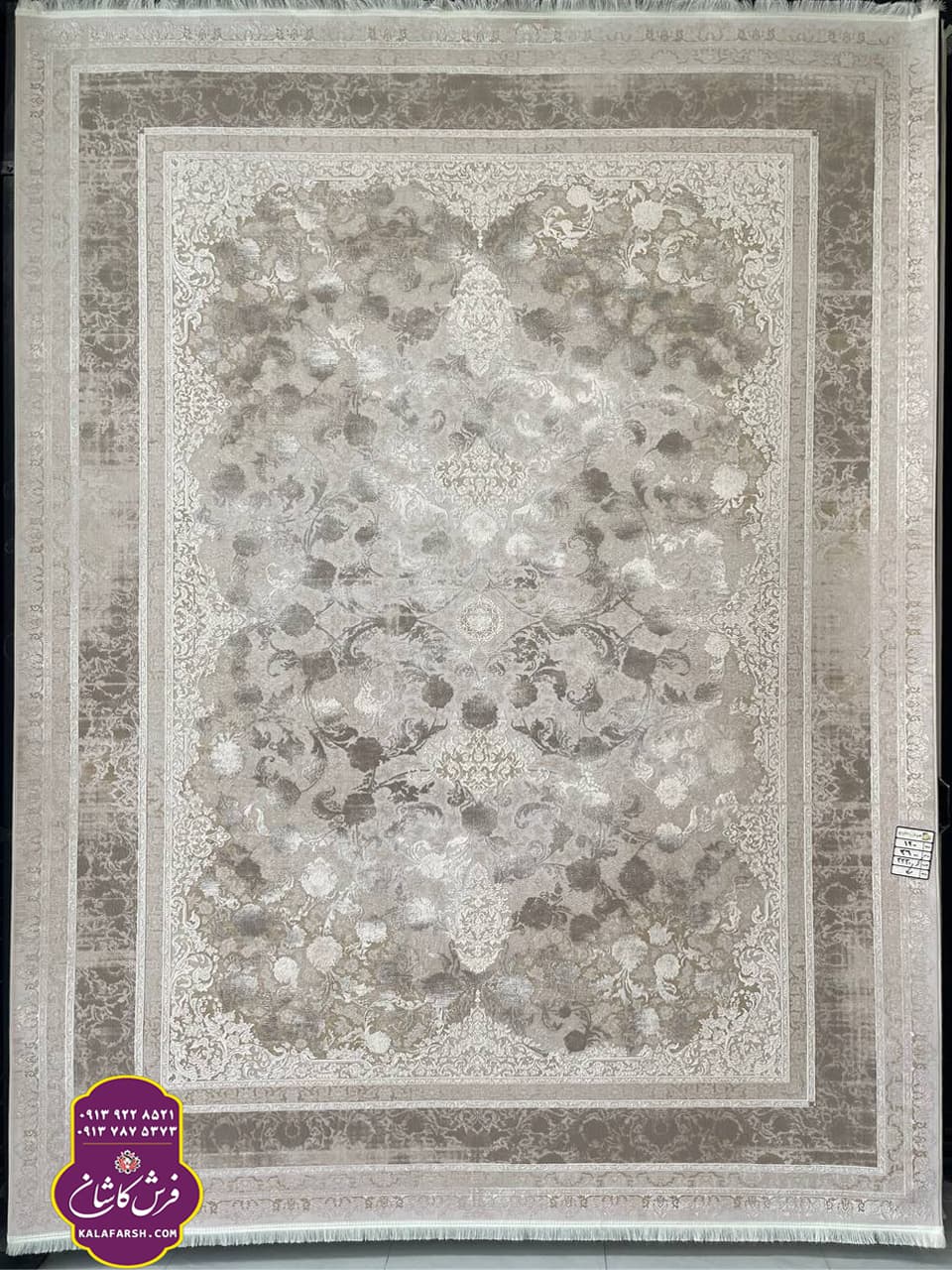تصویر فرش کد3330 موکا 1200 شانه گل برجسته — نمای 1