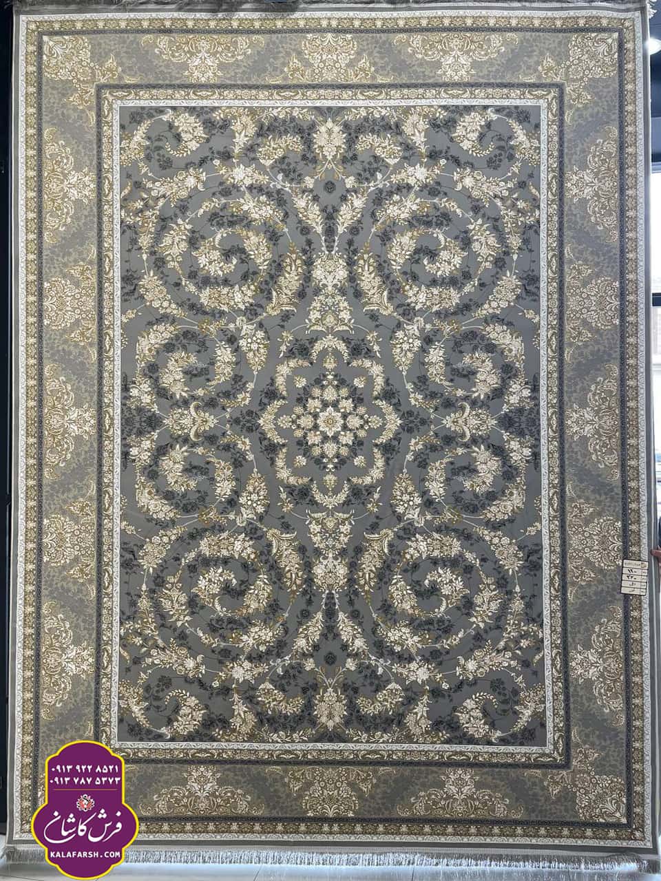 فرش مارال طوسی 1200 شانه گل برجسته